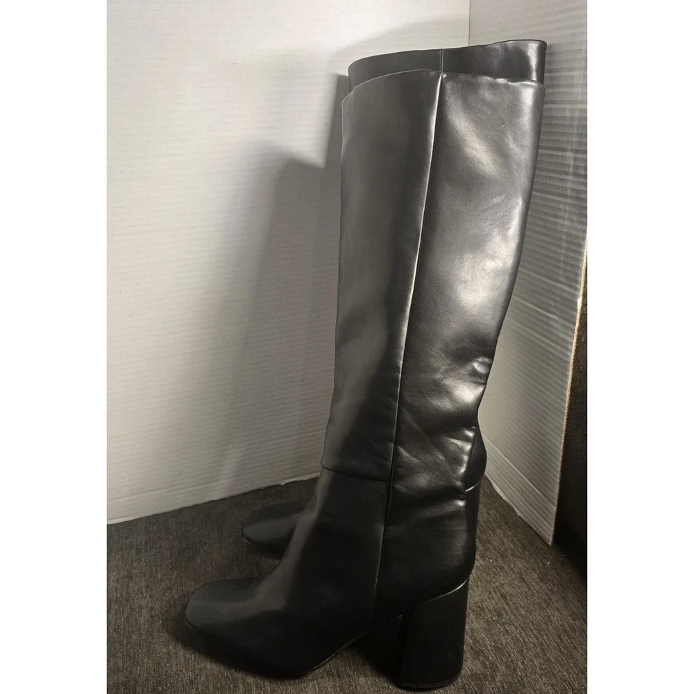 Madden Girl Women's William Knee High Boot Size 11M Black